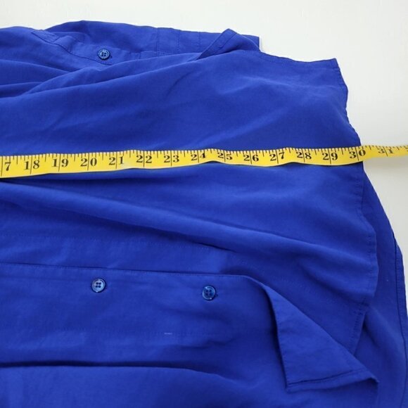 Soft Surroundings Women's Loretta Tunic Top in Electric Blue Long Sleeve Size M - Picture 13 of 13